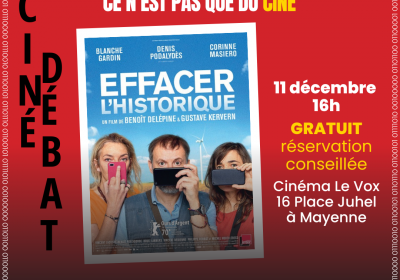 11/12/2024 : A MAYENNE, L&rsquo;UFC-QUE CHOISIR FAIT SON CINÉMA SUR LES DONNÉES PERSONNELLES