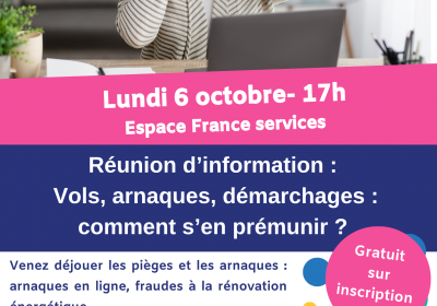 6 OCTOBRE A LOIRON : INFORMATION SUR LES ARNAQUES